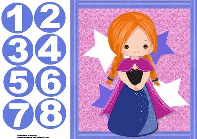 Dark Blue Princess 1-8 8x8