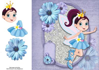 Beautiful Blue Fairy 8x8