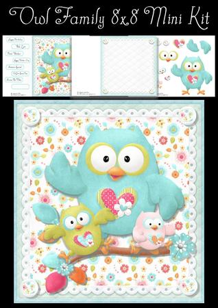 Owl Family 8x8 Mini Kit