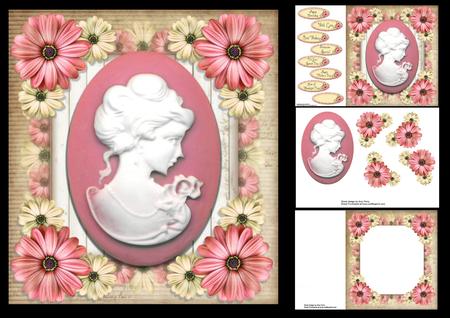 Beautiful Pink Cameo 8x8 Mini Kit