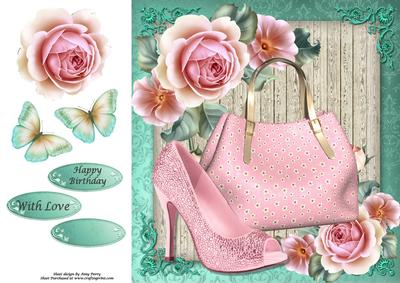 Pink Roses Girls Night Out 8x8