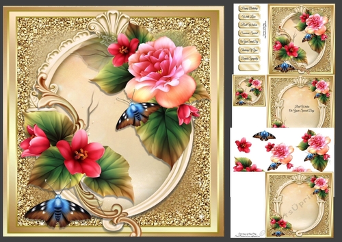 Beautiful Summer Flowers 8x8 Mini Kit