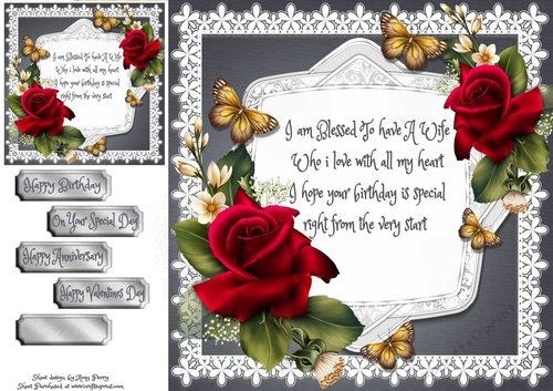 Beautiful Red Roses 8x8