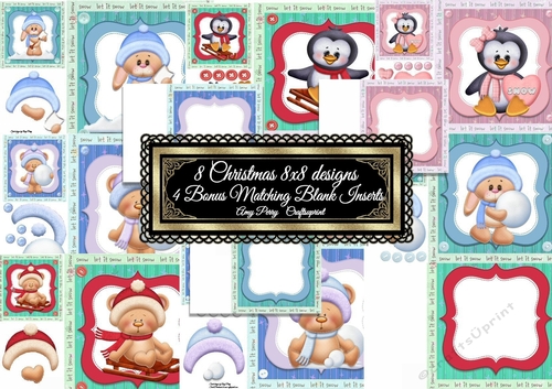 8 Christmas Cuties 8x8s 