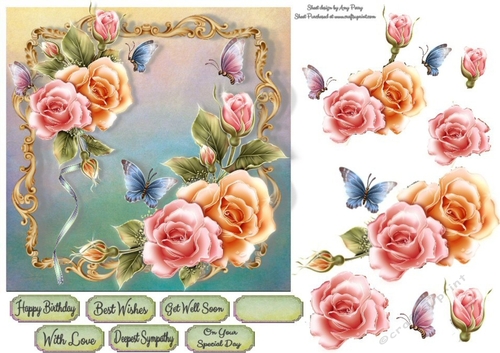 Beautiful Moonlight Roses 7x7