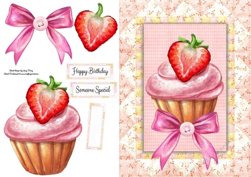 Yummy Strawberry Cupcake