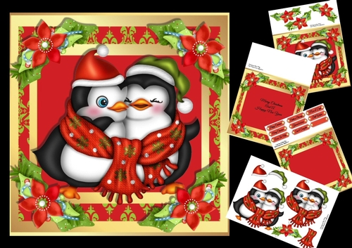 Cuddly Penguins 8x8 Mini Kit