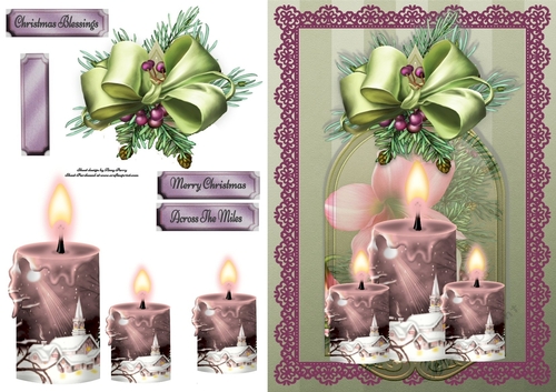 Beautiful Lilac Church Candles