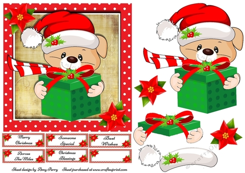 Gorgeous Teddy Bear With Presents 7x7