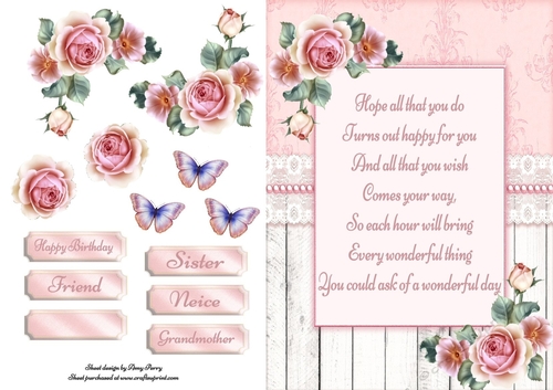 Beautiful Birthday Poem With Roses 