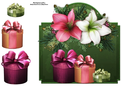 Beautiful Lilly With Presents 8x8 