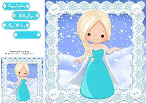 Beautiful Snow Princess 8x8
