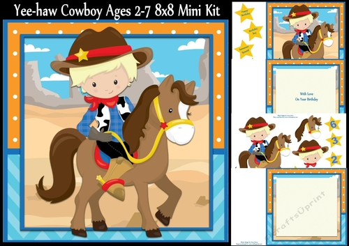 Yee-Haw Cowboy 2-7 8x8 Mini Kit