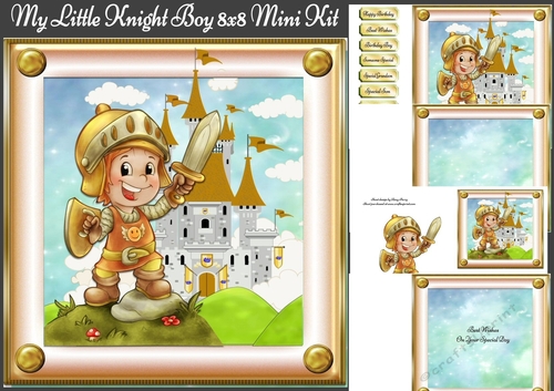 My Little Knight Boy 8x8 Mini Kit 