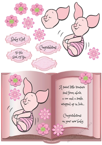 Little Pig Baby Girl Open Book