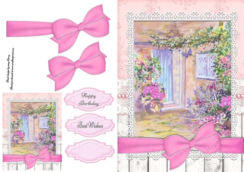 Beautiful Painting in Lace Frame 