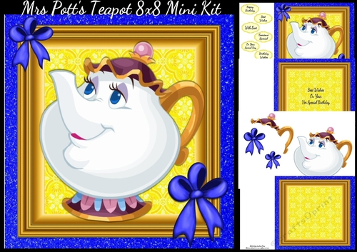Mrs Potts Teapot 8x8 Mini Kit