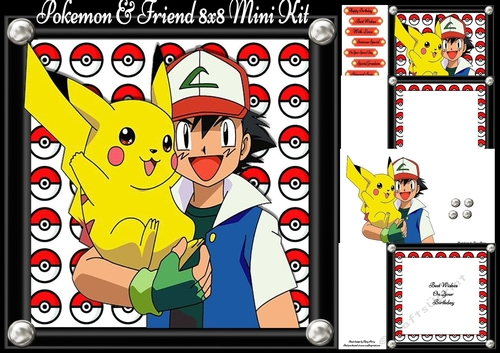 Pokemon & Friend 8x8 Mini Kit