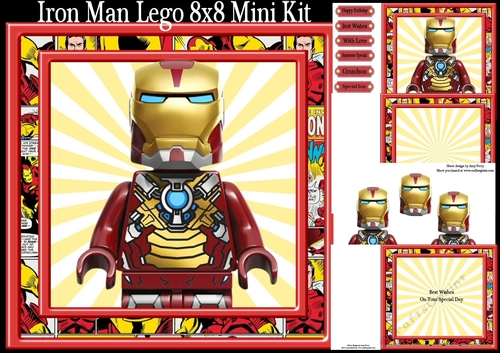 Iron Man Lego 8x8 Mini Kit