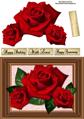 3 Beautiful Red Roses