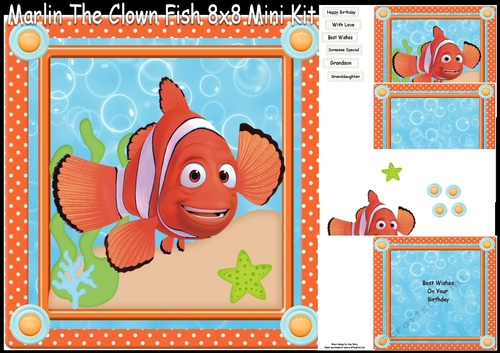 Marlin The Clown Fish 8x8 Mini Kit