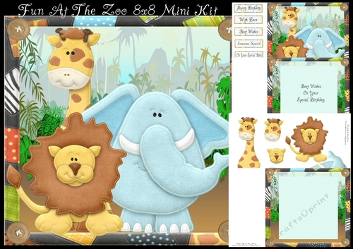 Fun At The Zoo 8x8 Mini Kit