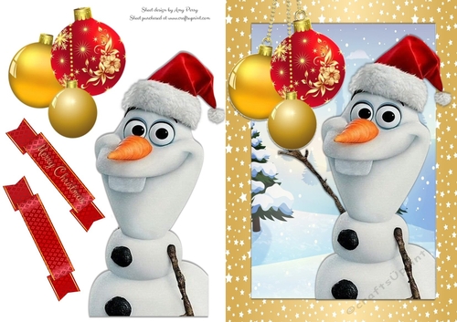 Cheeky Snowman With Baubles