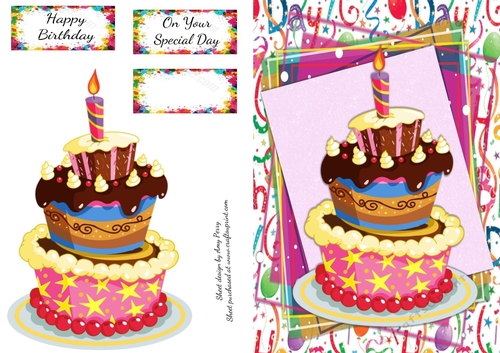 Colorful Birthday Cake