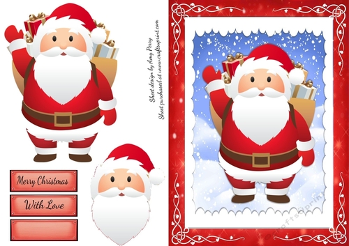Santa With His Bag Of Presents