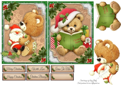 2 6x4 Vintage Bears 2 