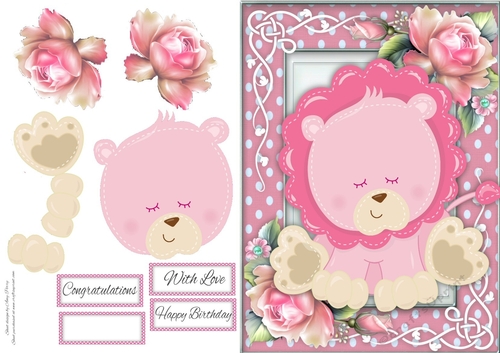 Gorgeous Pink Lion 