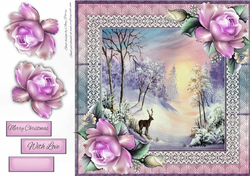 Beautiful Deer Scenery 8x8