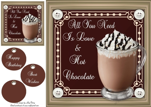 Yummy Hot Chocolate 8x8