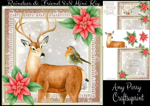 Reindeer & Friend 8x8 Mini Kit