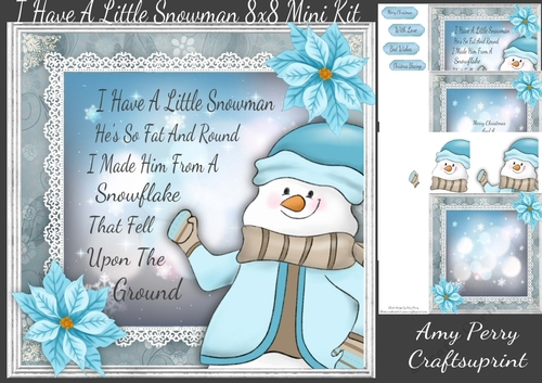 I Have A Little Snowman 8x8 Mini Kit