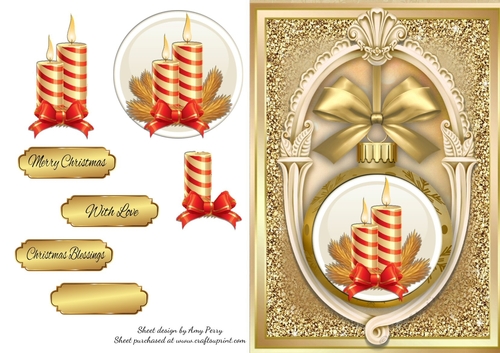 Beautiful Christmas Bauble With Candles
