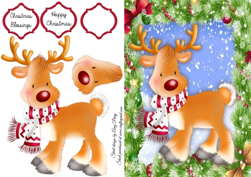 Gorgeous Reindeer  With Scarf