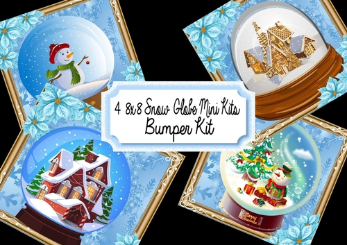 4 8x8 Snow Globe Mini Kits Bumper Kit!
