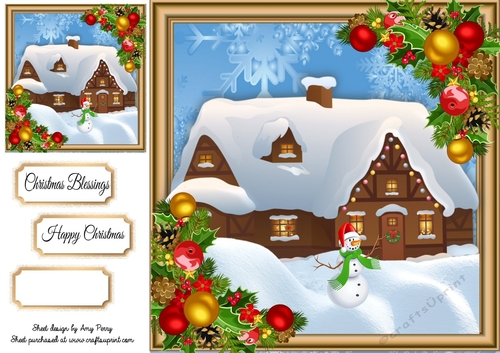 Beautiful Christmas House 8x8