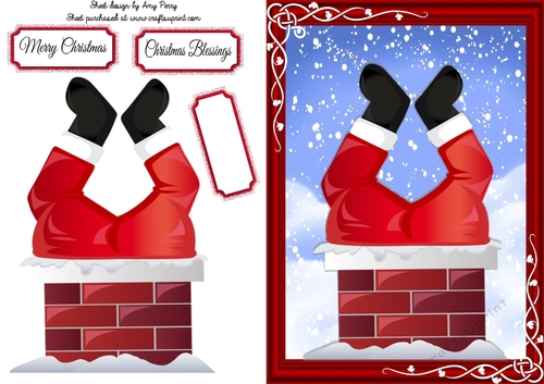 Santa Stuck In The Chimney 