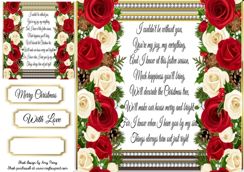 Beautiful Wife Poem 8x8