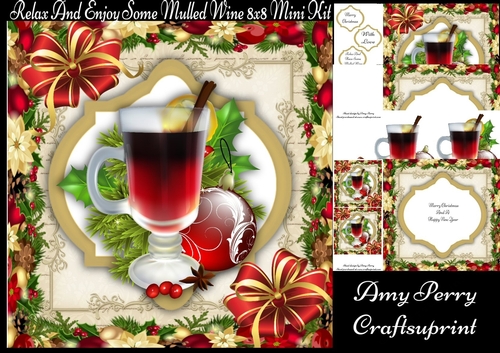 Relax And Enjoy Some Mulled Wine 8x8 Mini Kit