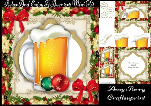 Relax And Enjoy A Beer 8x8 Mini Kit