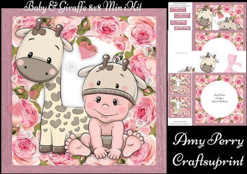 Baby & Giraffe 8x8 Mini Kit