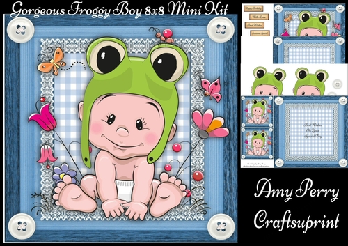 Gorgeous Froggy Boy 8x8 Mini Kit