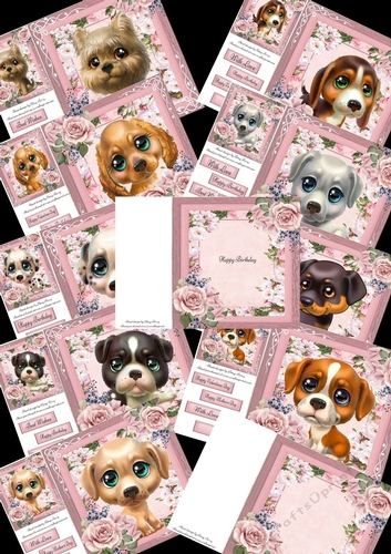 9 8x8 Cute Puppies Bumper Kit