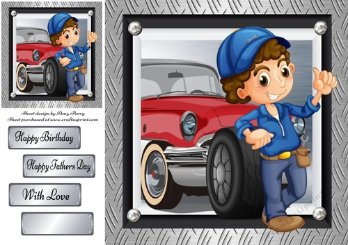 Little Mechanic Boy 8x8