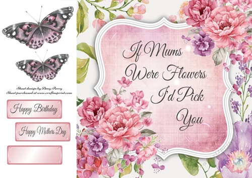 If Mums Were Flowers Id Pick You 8x8