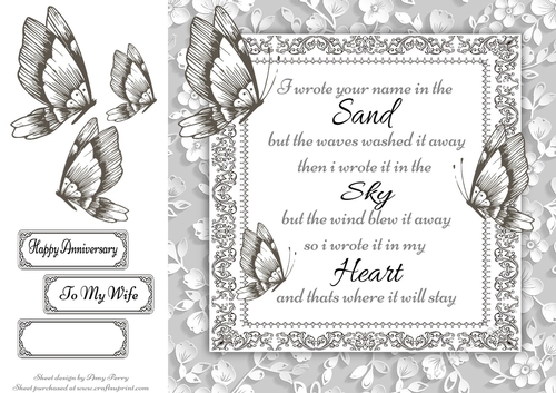 Black And White Poem 8x8