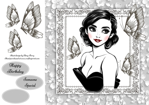 Glamorous Girl 8x8